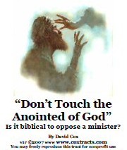 Don't touch God's Anointed