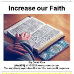 doct55 Increase our Faith we define faith from the Bible, and explain how faith has to have corresponding evidence in our lives.