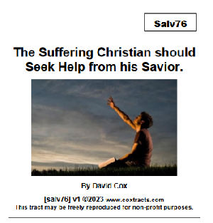 The Suffering Christian should Seek Help from his Savior, explains how we should react to problems and sufferings, we should seek the Savior.
